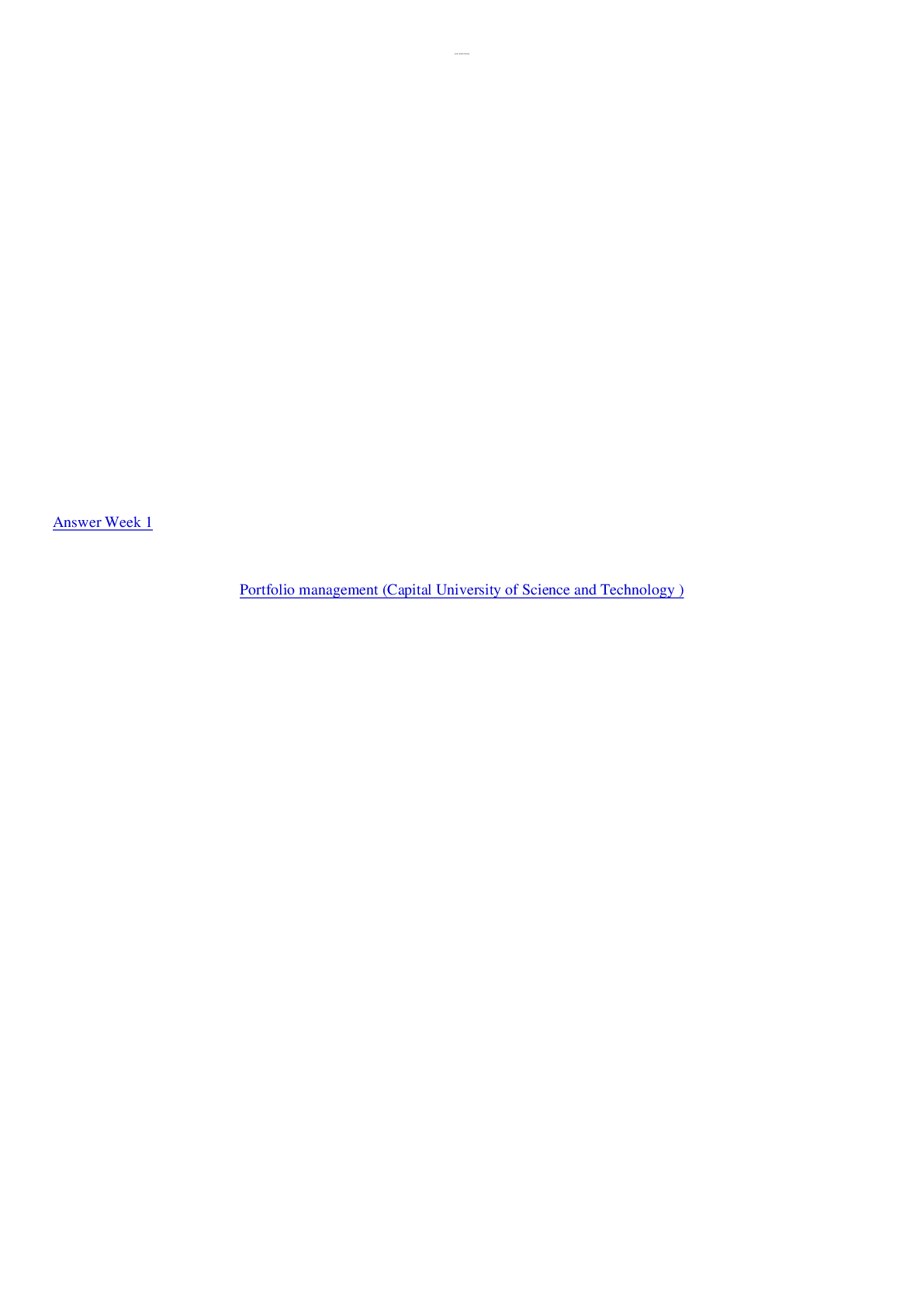 Preview image for FINB4063 Week 1 Answer Solution